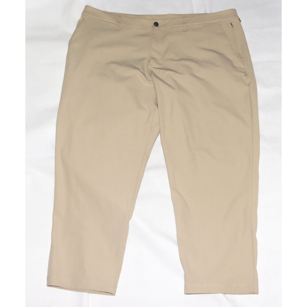 Lululemon ABC Pants Men’s 40x26 Beige Commission Classic Stretch Trouser LM5AR1S